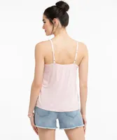 Ruffled Challis Tank Top