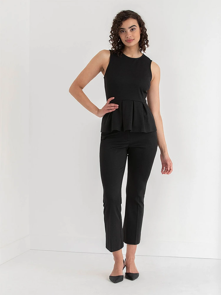 Peplum Top with Tie