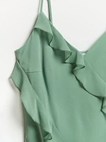 Chiffon Ruffle Maxi Dress