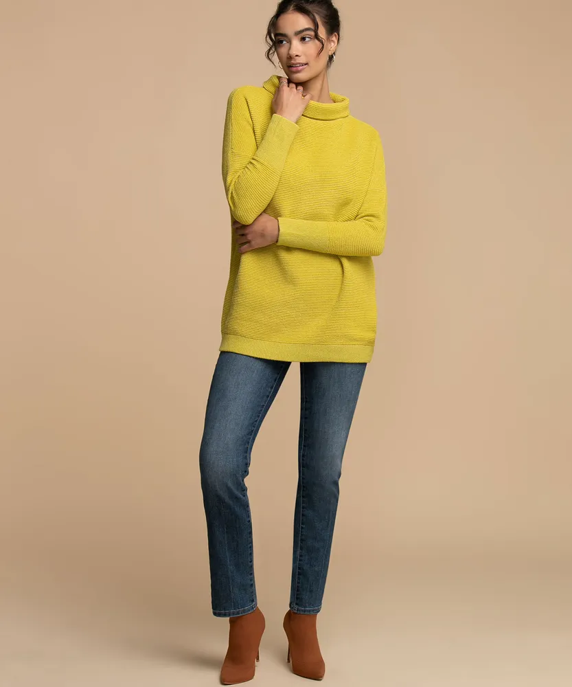 Femme By Design Mock Neck Ottoman Sweater