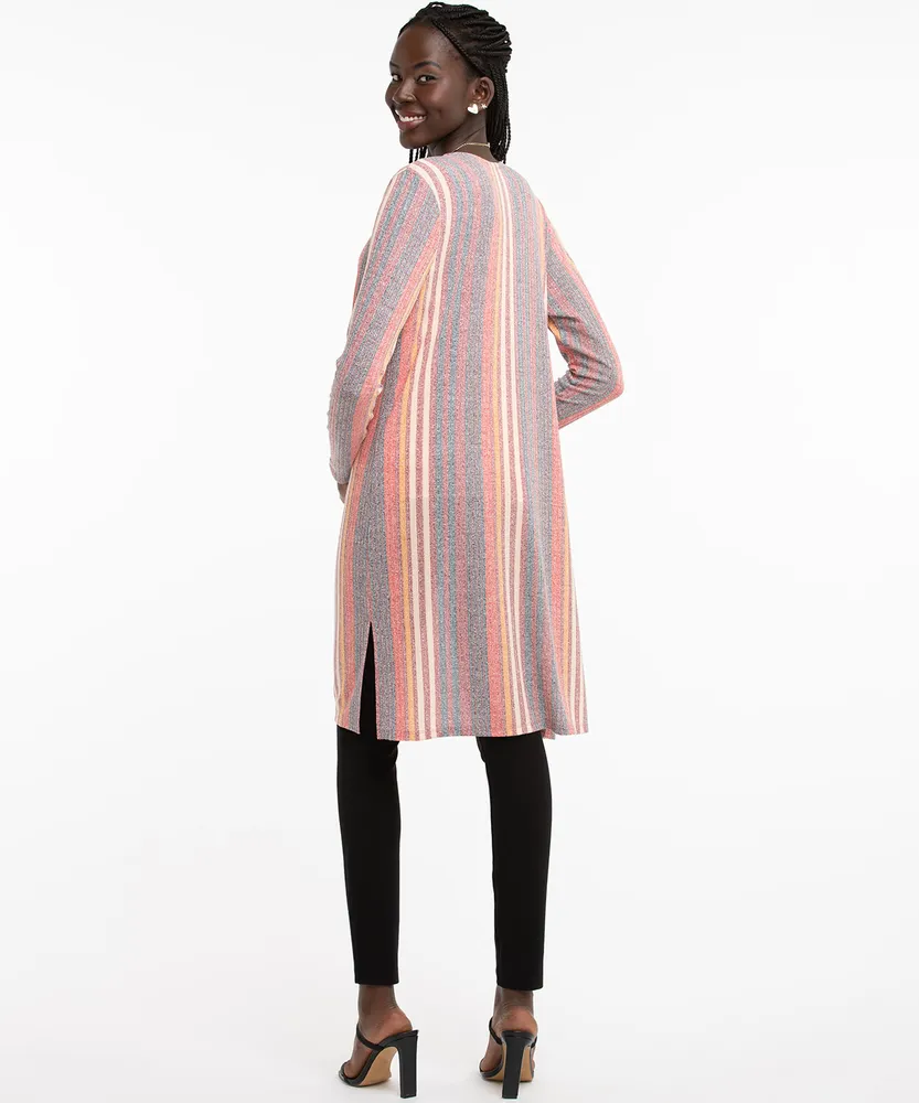 Ribbed Duster Cardigan