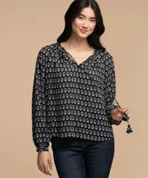 Long Sleeve Peasant Blouse
