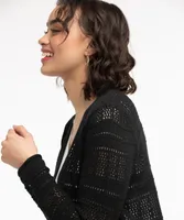 Pointelle Duster Cardigan