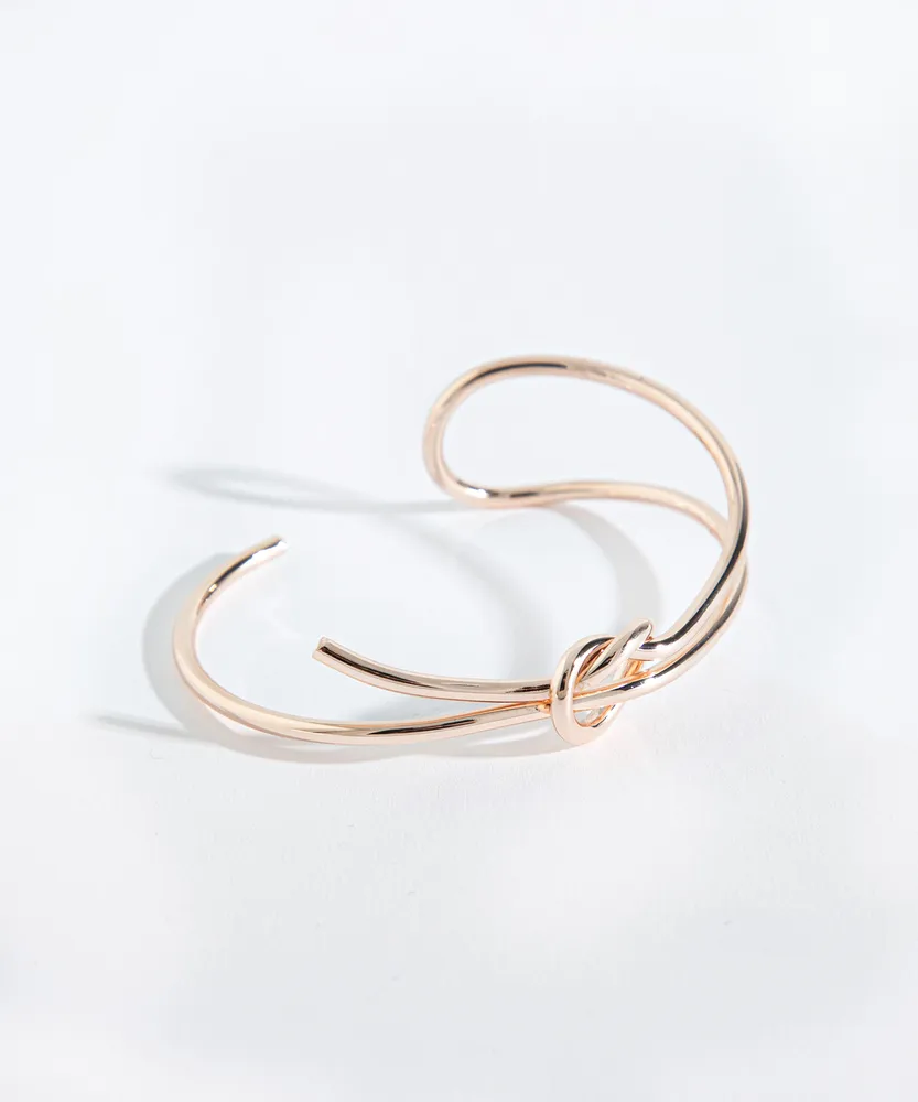 Knotted Wire Cuff Bracelet