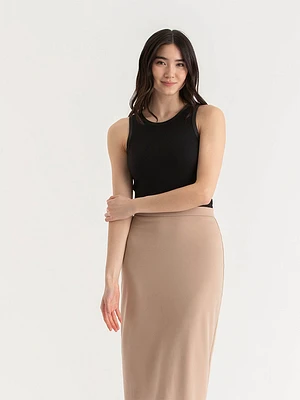 Rib Tank with Satin Trim