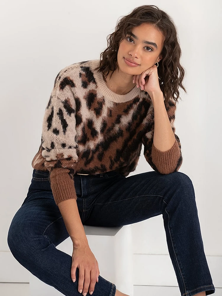 Leopard Print Pullover
