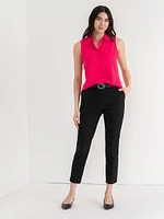 Nicole Sleeveless Collared Shirt