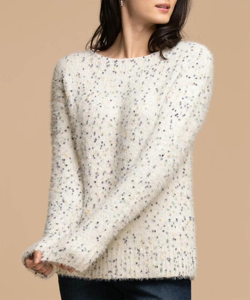Scoop Neck Confetti Sweater