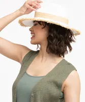 Banded Straw Fedora