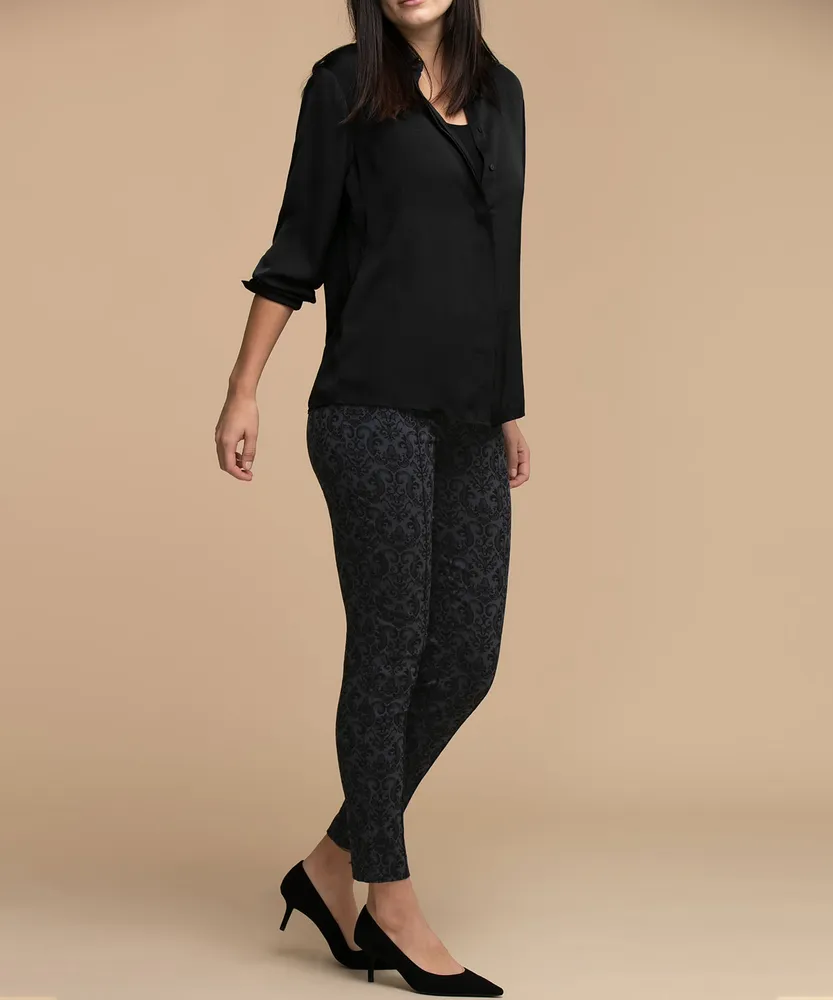 Jacquard Micro Twill Slim Pant