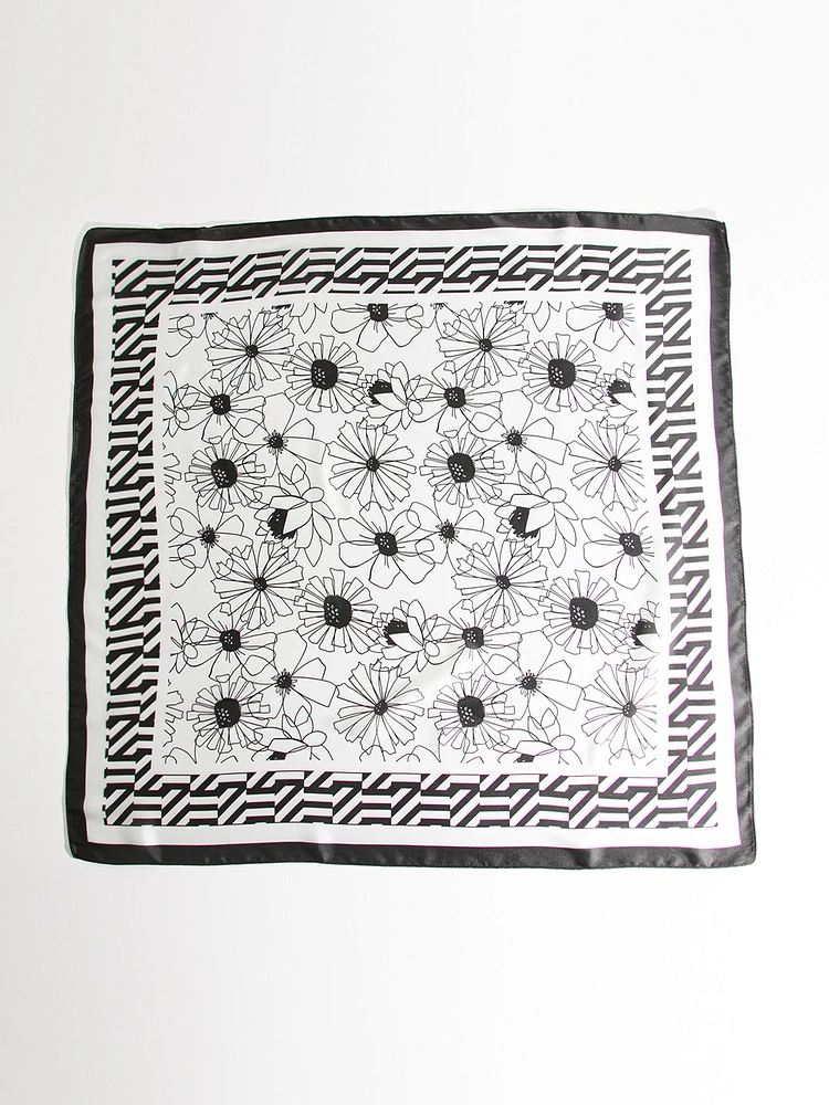 Flower Print Scarf