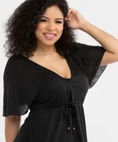 Sheer Burnout Beach Cover-Up