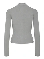 Crista Long Sleeve Zip Knit Cardigan