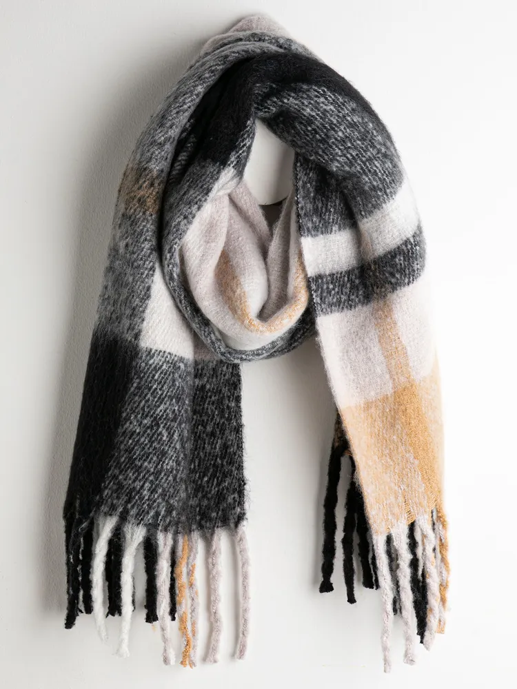 Large Plaid Noodle Scarf