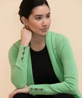 Side Tab Button Cardigan