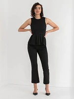 Peplum Top with Tie