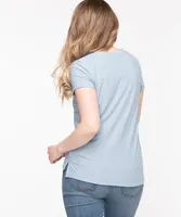Swiss Dot Short Sleeve Top