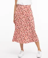 Bias Cut Midi Skirt
