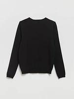 Crew Neck Cardigan