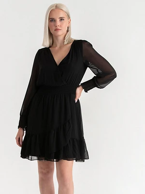 Nova Chiffon Smocked Mini Dress