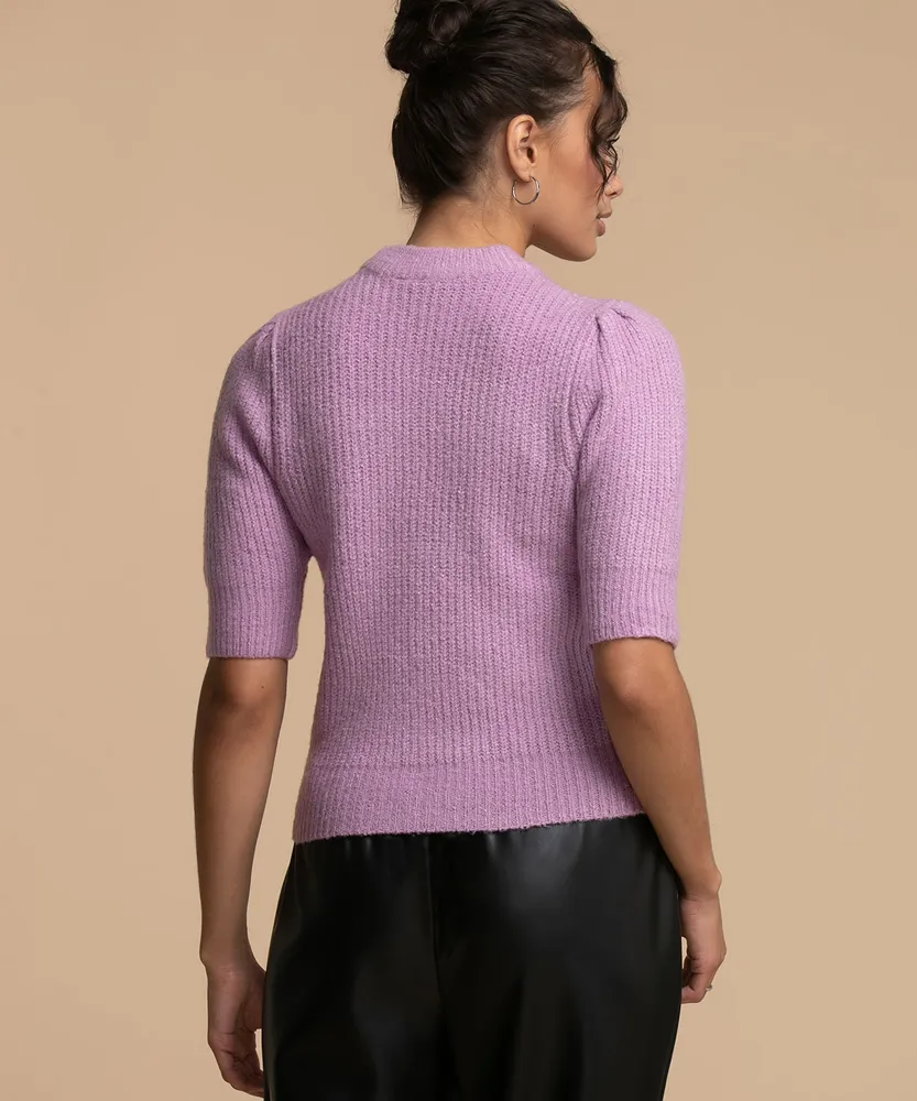 Femme By Design Short Puff Sleeve Sweater