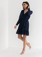 Nova Chiffon Smocked Mini Dress