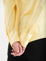 Satin Cowl Blouse