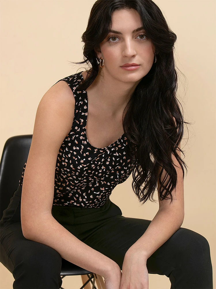 Sleeveless Scoop Neck