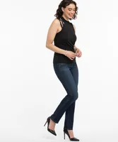 Eco-Friendly Sleeveless Mock Neck Cutout Top