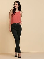 Paulina Pleat Neck Sleeveless Blouse