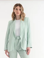 Shawl Collar Open Front Blazer