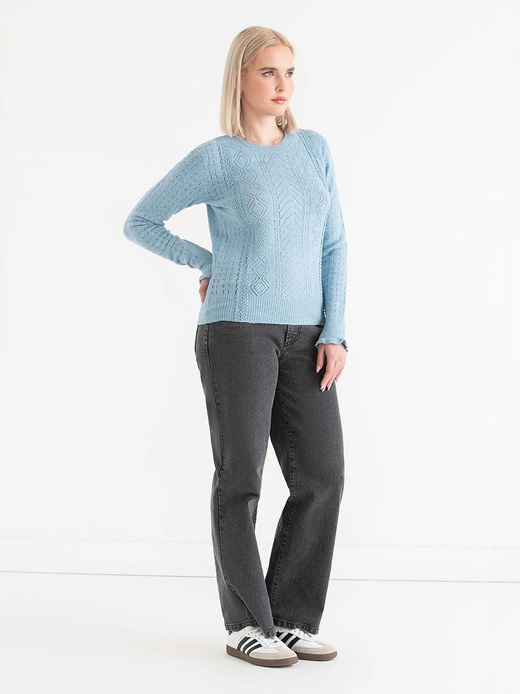 Pointelle Sweater