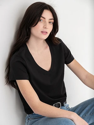 Relaxed V-Neck Tee