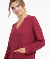 Split Neck Tunic Top