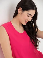 Carrie 2-Layer Cap Sleeve Blouse