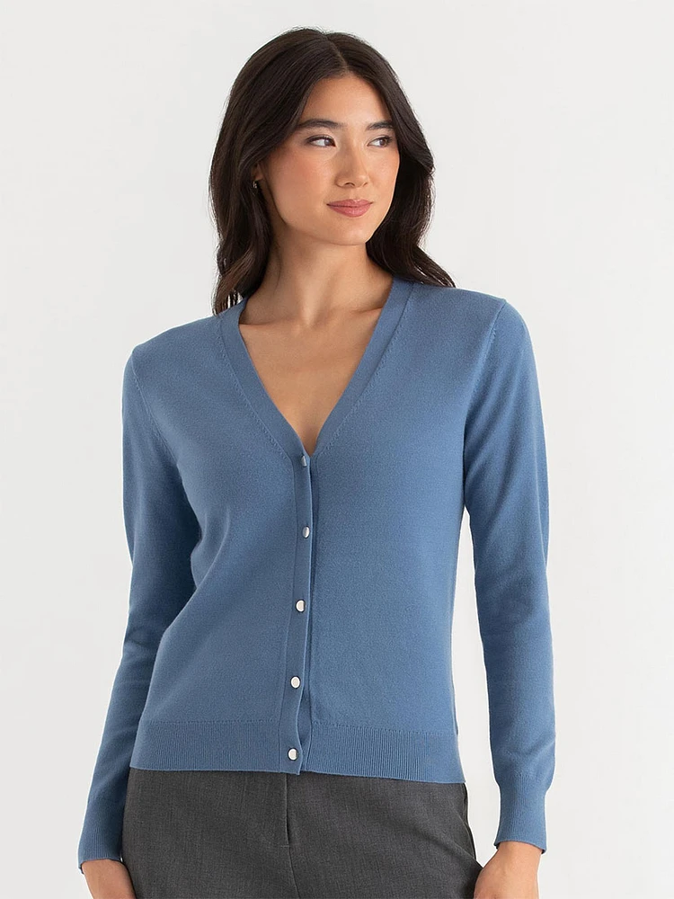 Long Sleeve V-Neck Cardigan