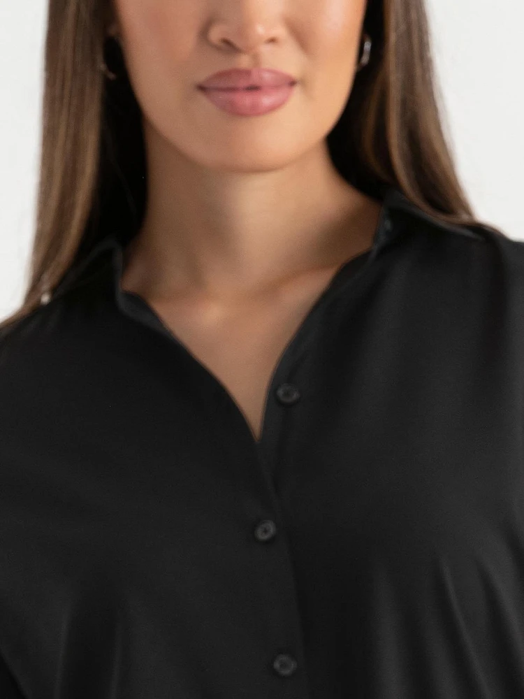 Nicole Long Sleeve Collared Shirt