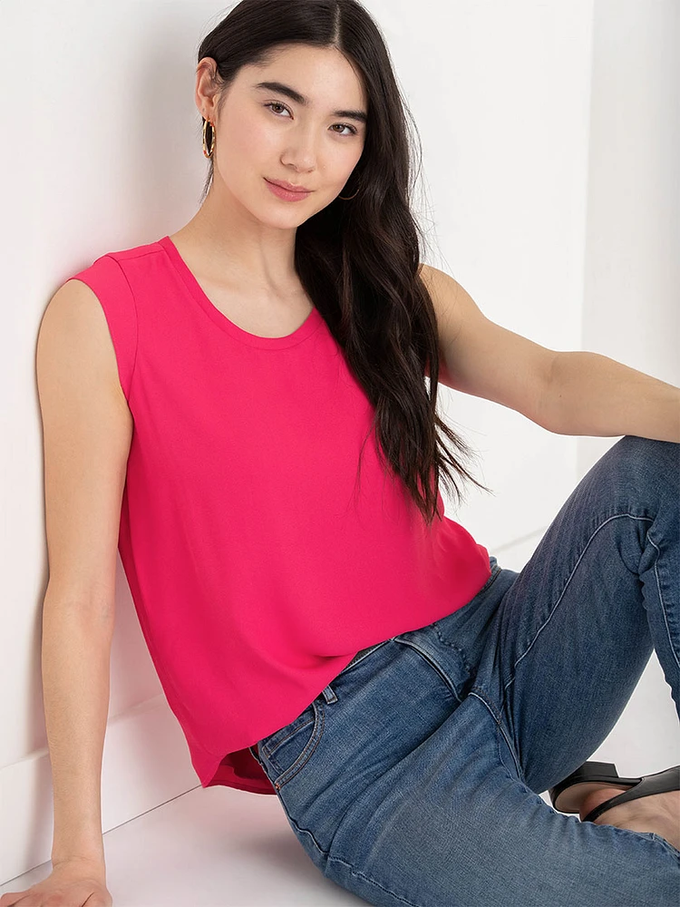 Carrie 2-Layer Cap Sleeve Blouse