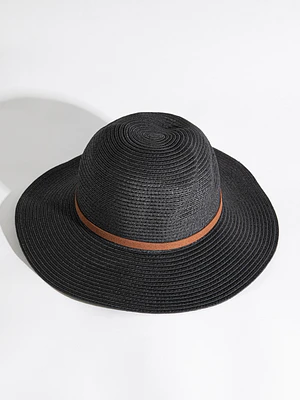 Wide-Brim Straw Hat