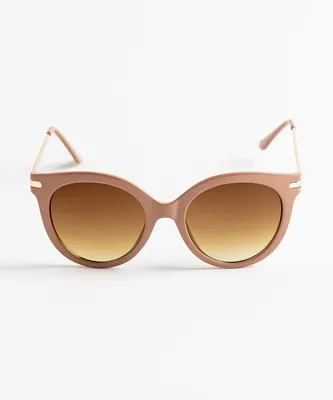 Oversized Taupe Sunglasses