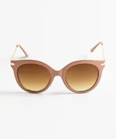 Oversized Taupe Sunglasses