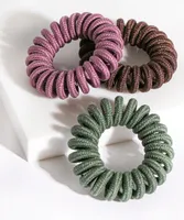 Small Coiled Hair Elastic 3-Pack