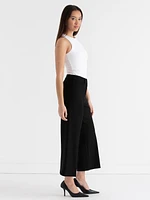 Weslee Wide Crop Pant Luxe Ponte