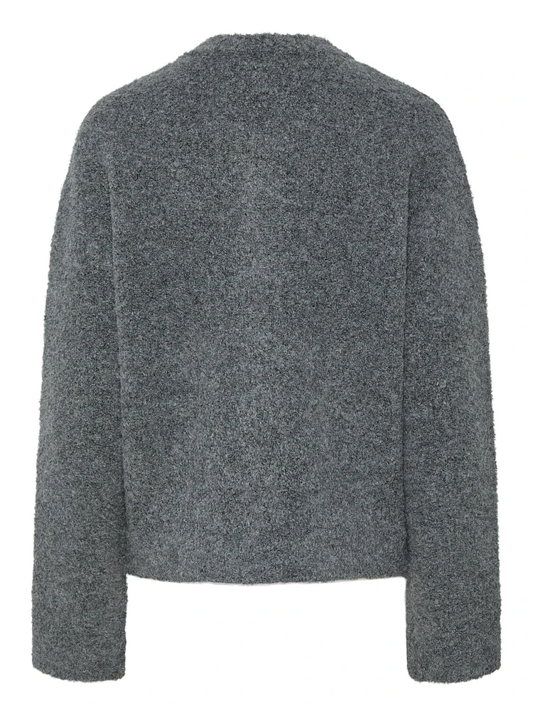 Cori Boucle Knit Bomber Jacket