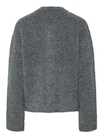 Cori Boucle Knit Bomber Jacket