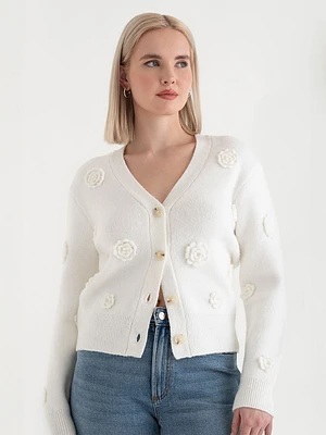 Rosette Cardigan
