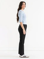 Rib Knit Crew Neck Top