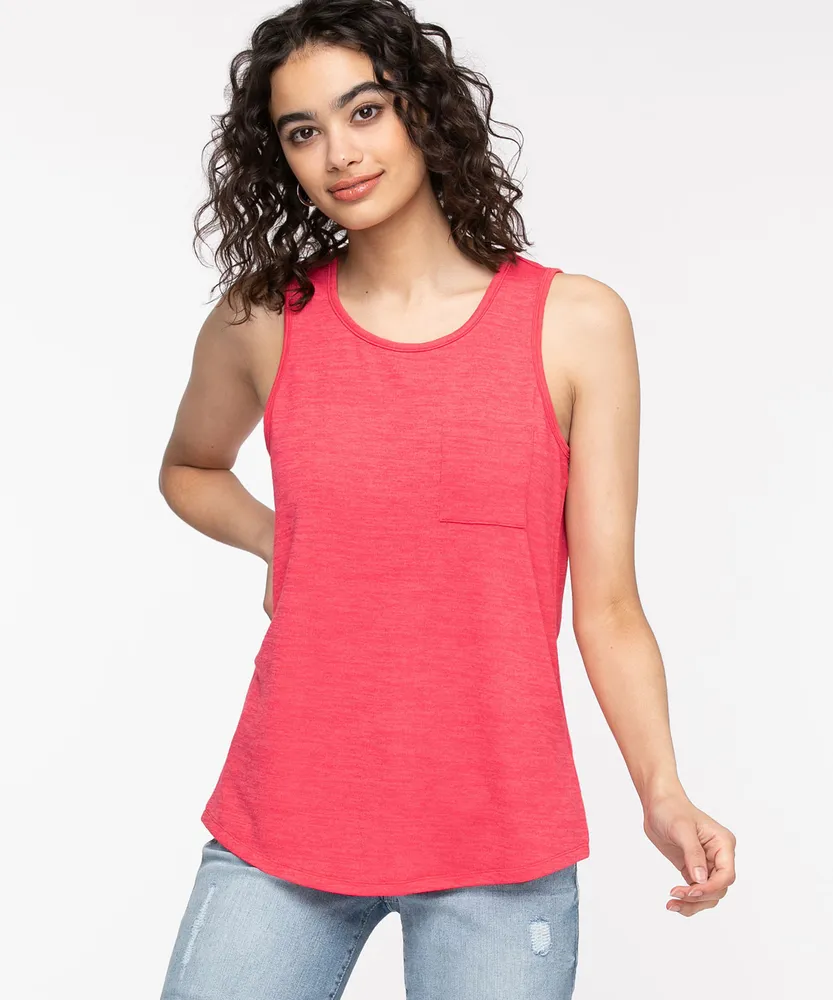 Sleeveless Hacci Pocket Tee
