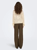 Stacy Knit Rose Sweater