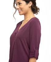 Eco-Friendly 3/4 Sleeve Knit Shirt